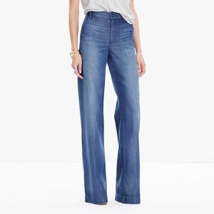 Madewell Trouser Jeans High Rise Wide Leg